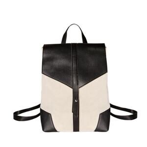 Deux Lux Cream And Black Canvas Backpack FabFitFun Spring 2019
